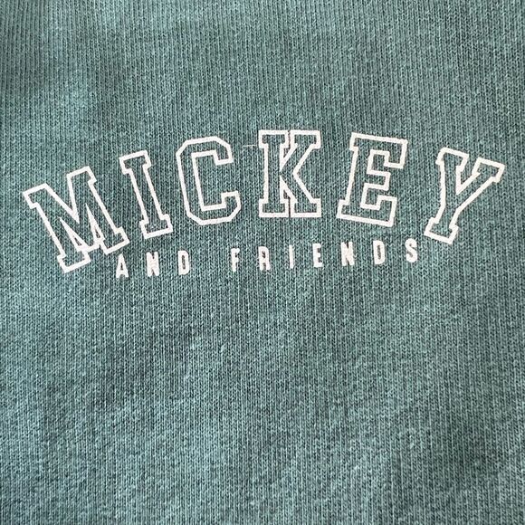 Disney Mickey and Friends soft Aqua Green Zip-Up Hoodie, XS - Picture 6 of 8